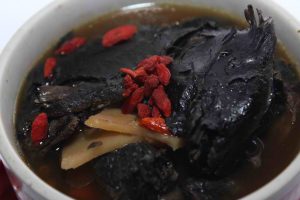 Steamed Black Chicken Dish at Ser Seng