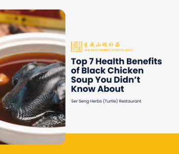 Illustrated blog cover for 7 health benefits of black chicken soup